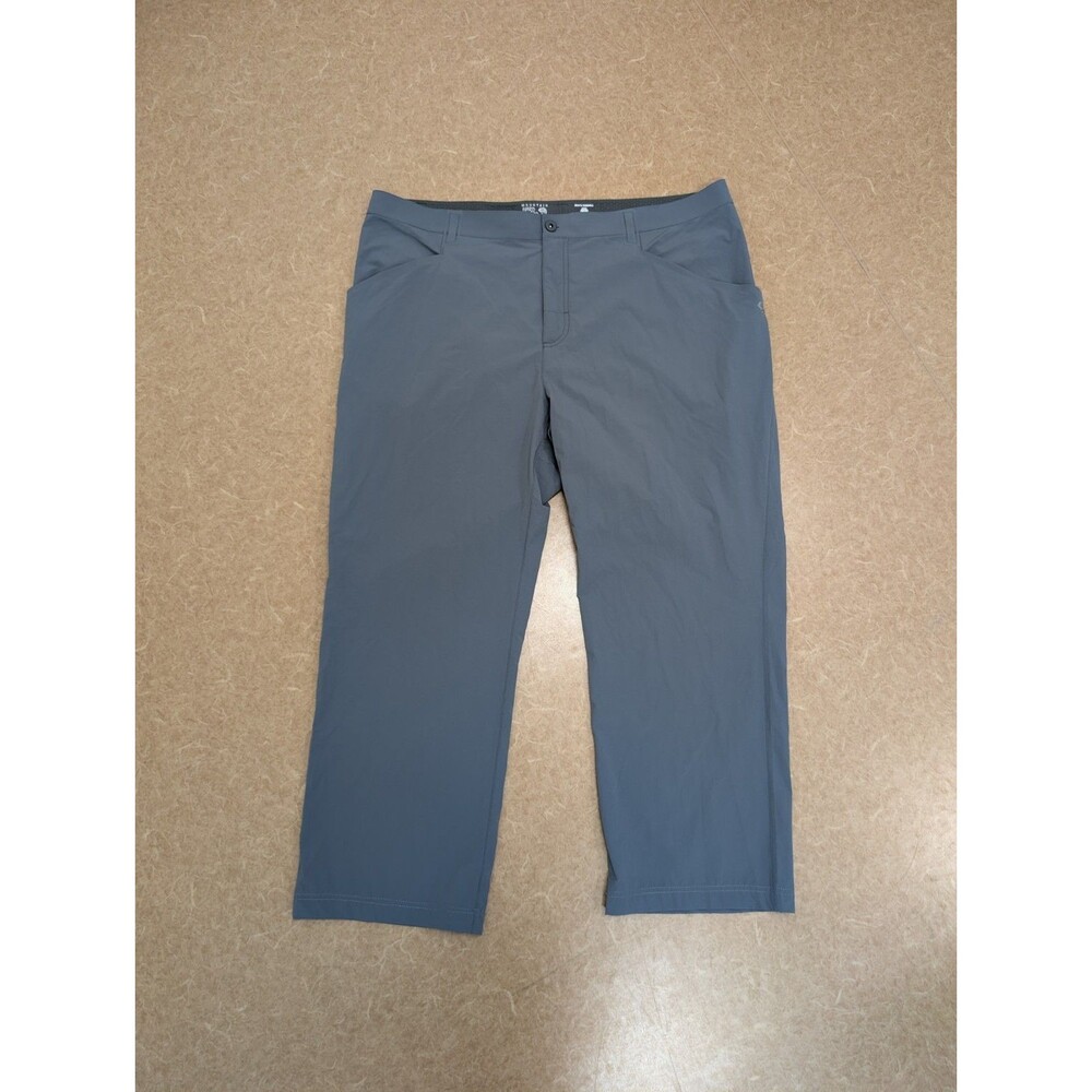 Men's Mountain Hardware 40x27 Slate Gray Nylon Pants Performance Hiking office